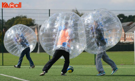 the big zorb ball with a person 